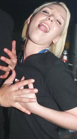 25P Danish teens-75-76-bra panties party upskirt cleavage