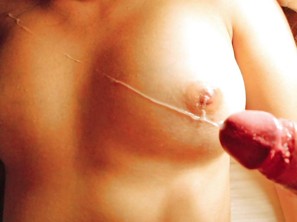13P Cumshots on my girlfriend boobs