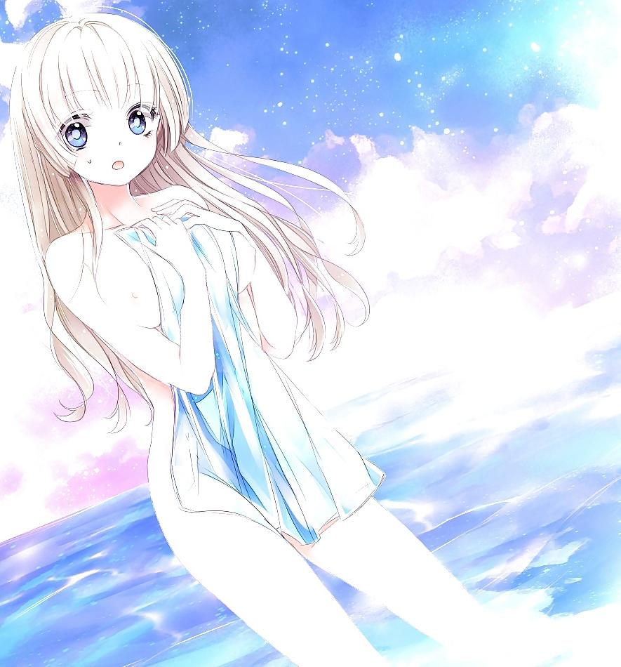 25P Anime style: naked towel