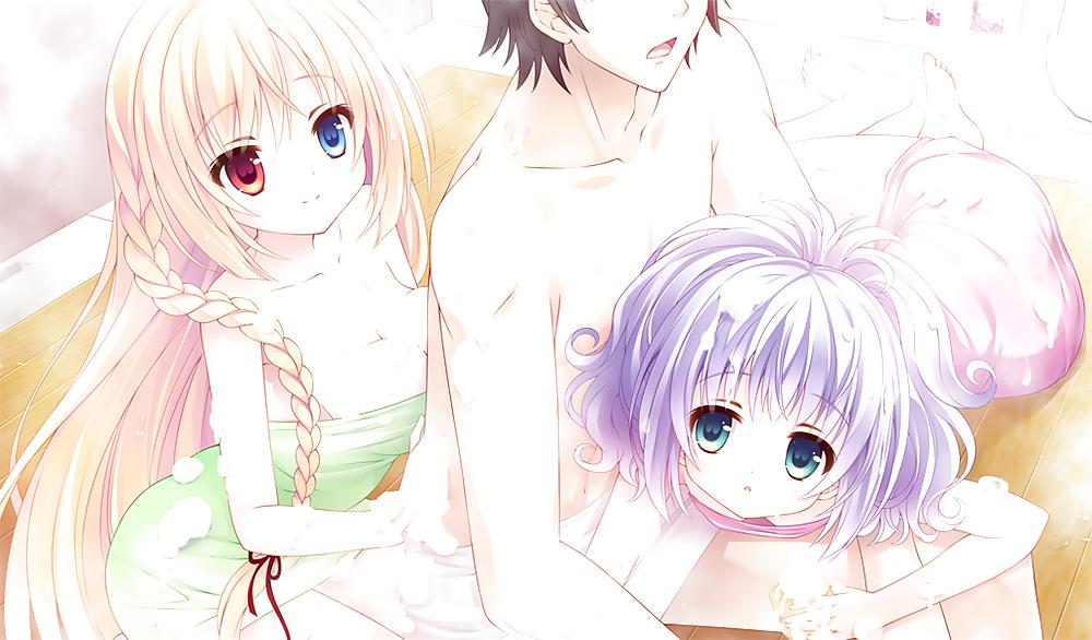 25P Anime style: naked towel