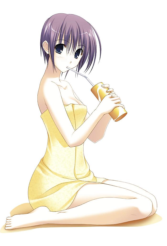 25P Anime style: naked towel