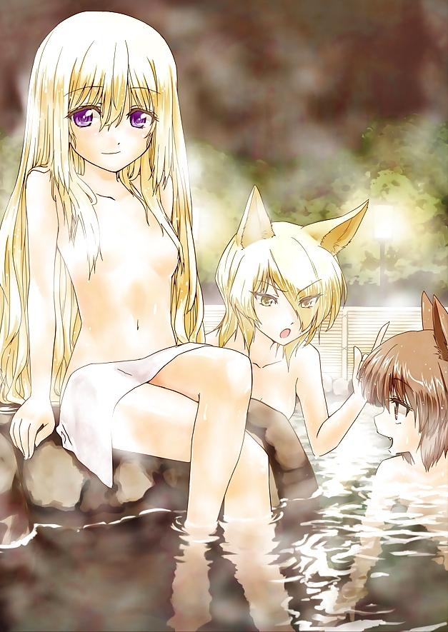 25P Anime style: naked towel