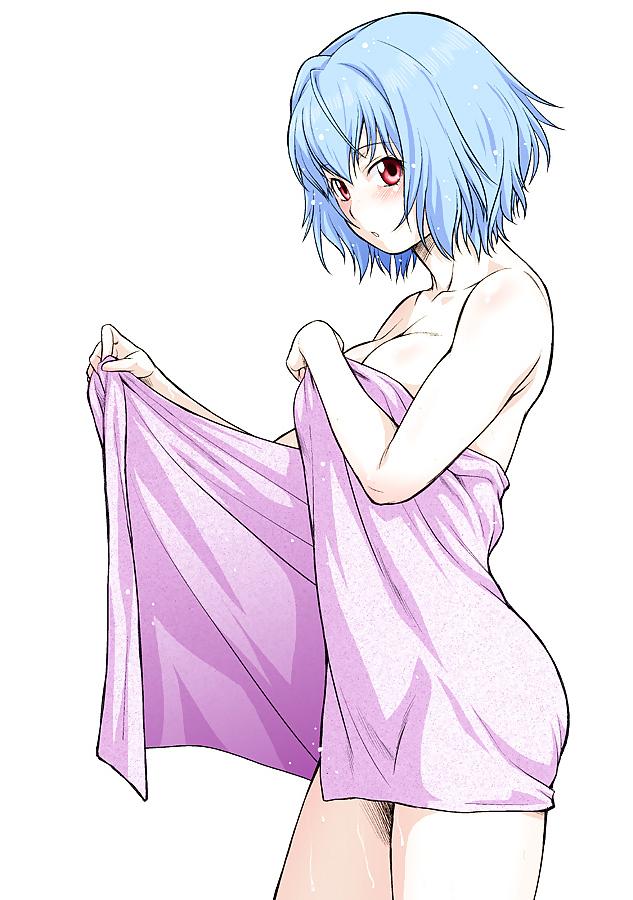25P Anime style: naked towel