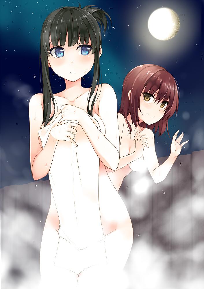 25P Anime style: naked towel