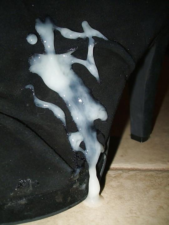 16P Cum on panties bras and shoes