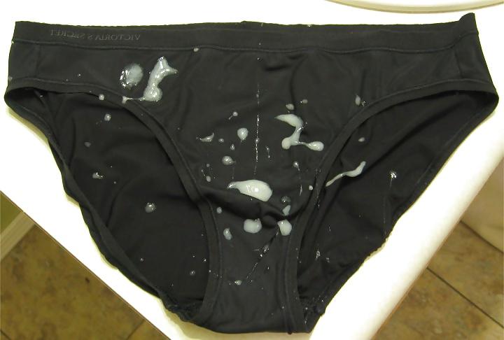 16P Cum on panties bras and shoes