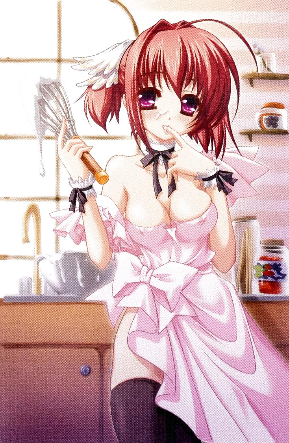 25P Anime style: naked apron
