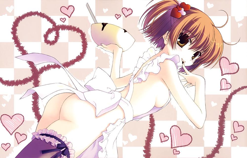25P Anime style: naked apron