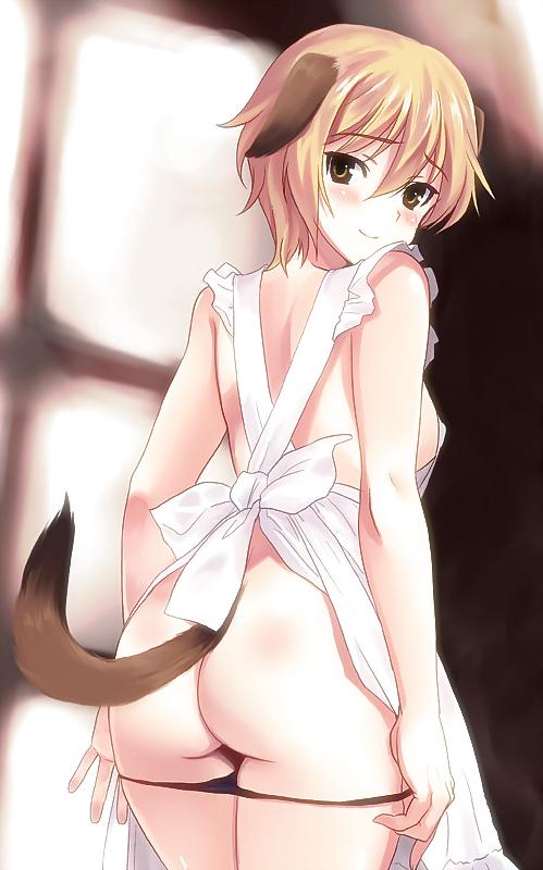 25P Anime style: naked apron