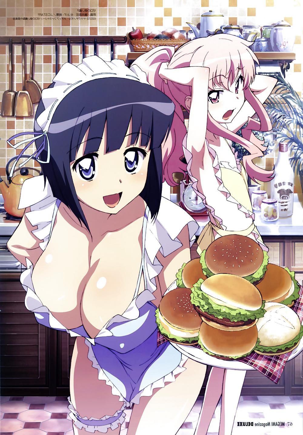 25P Anime style: naked apron
