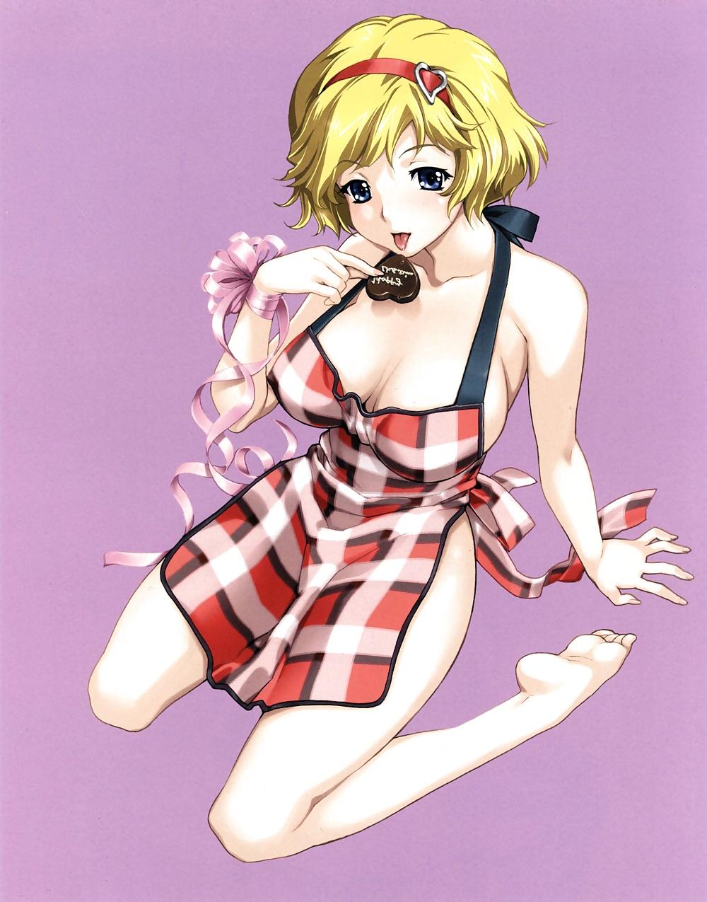25P Anime style: naked apron