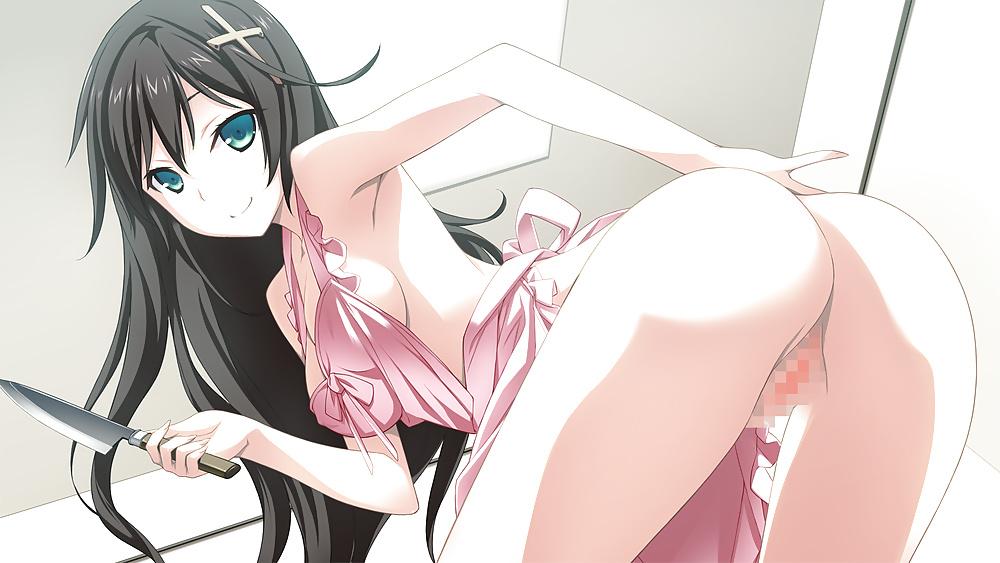 25P Anime style: naked apron