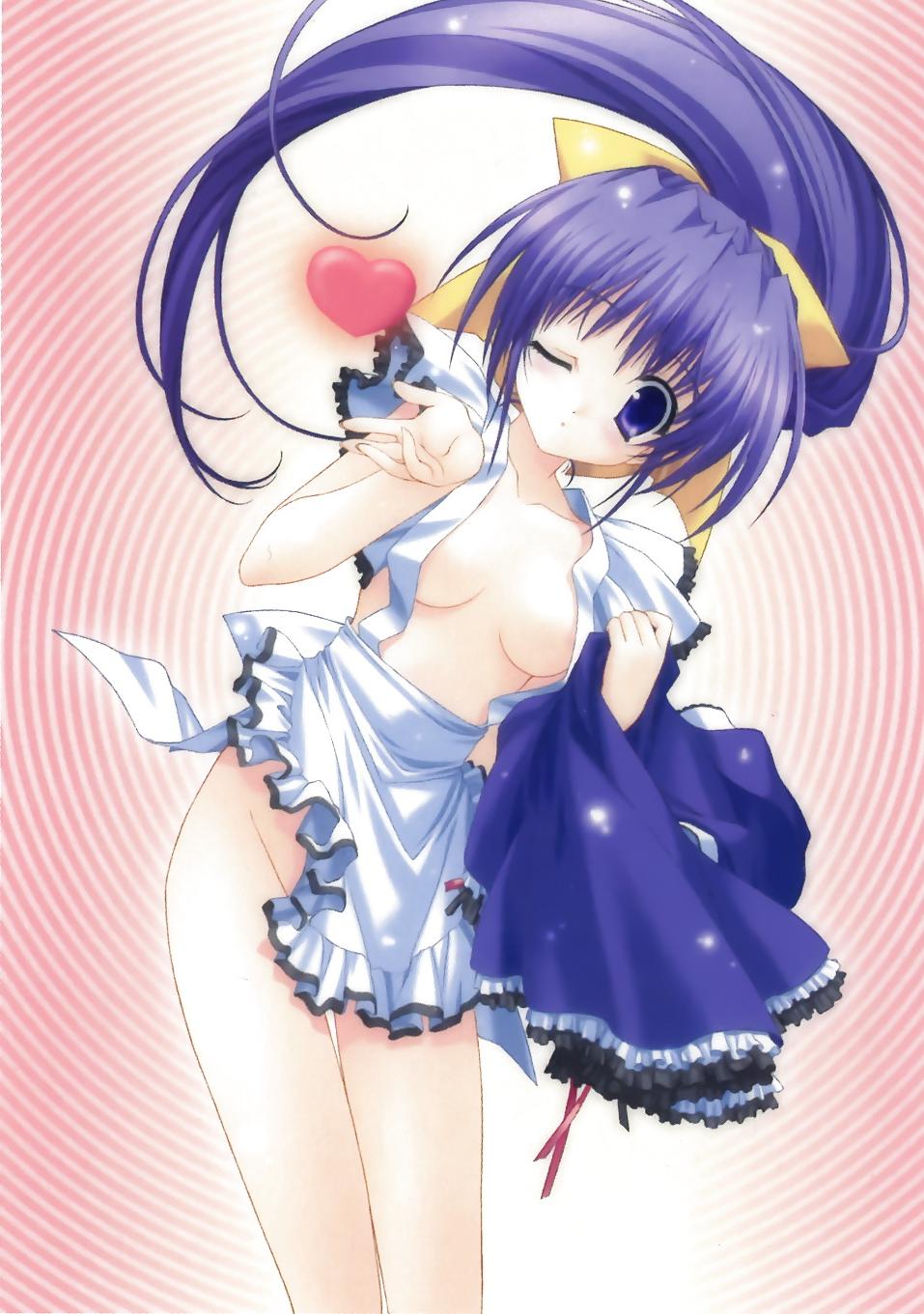 25P Anime style: naked apron