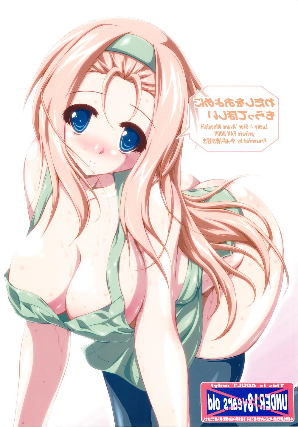 25P Anime style: naked apron