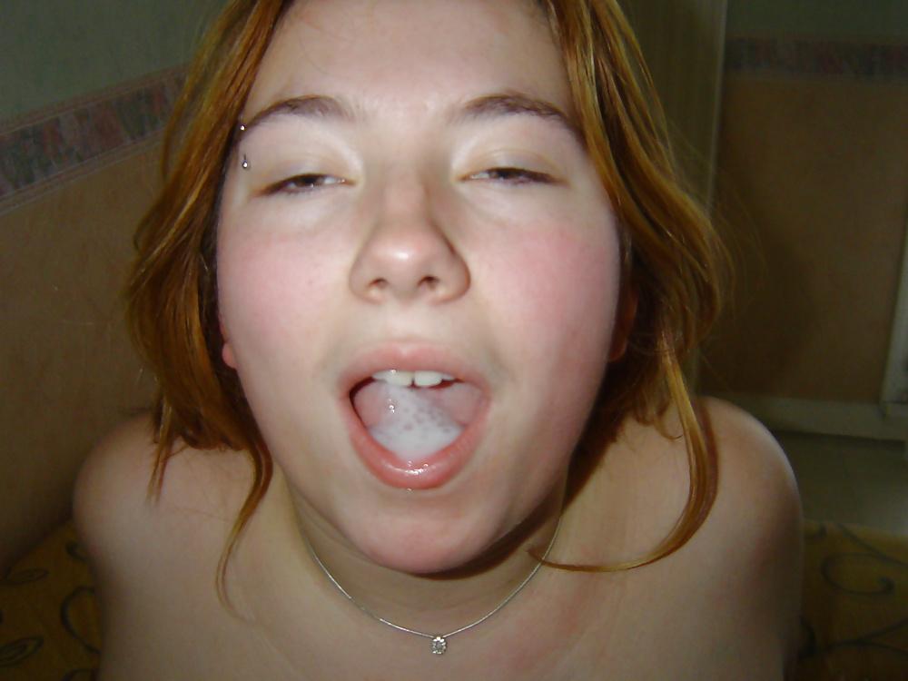 4P Sexy girls with cum on mouth