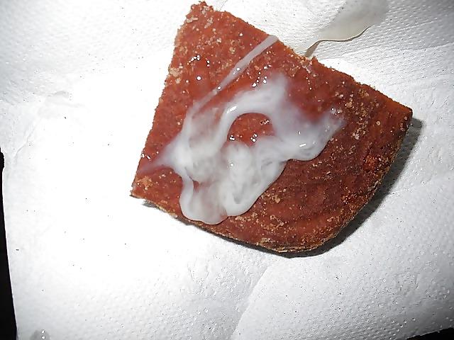 17P Secretly cum on the eat  