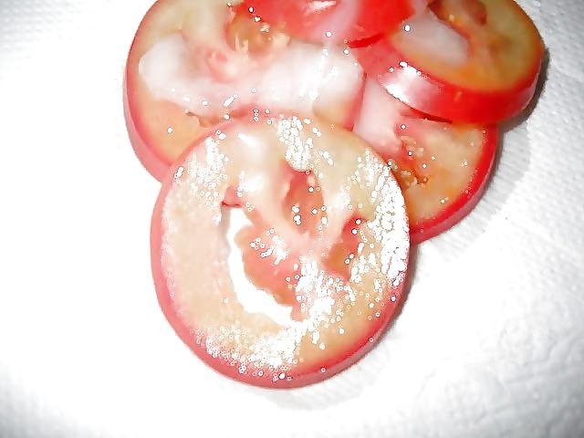 17P Secretly cum on the eat  