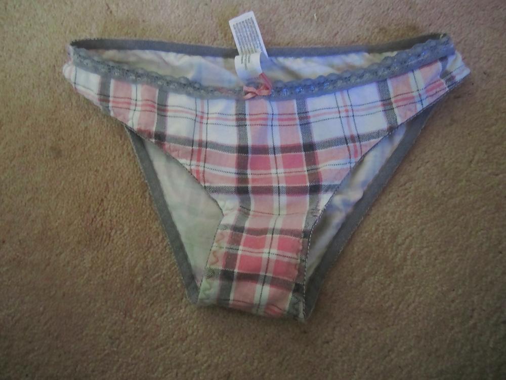 25P Cum on bra's and panties .