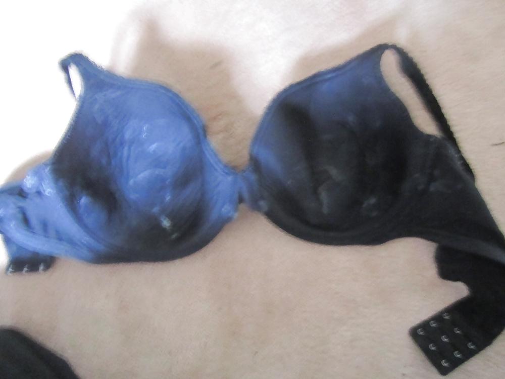 25P Cum on bra's and panties .