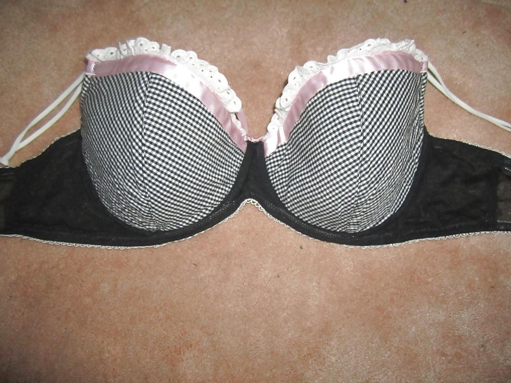 25P Cum on bra's and panties .
