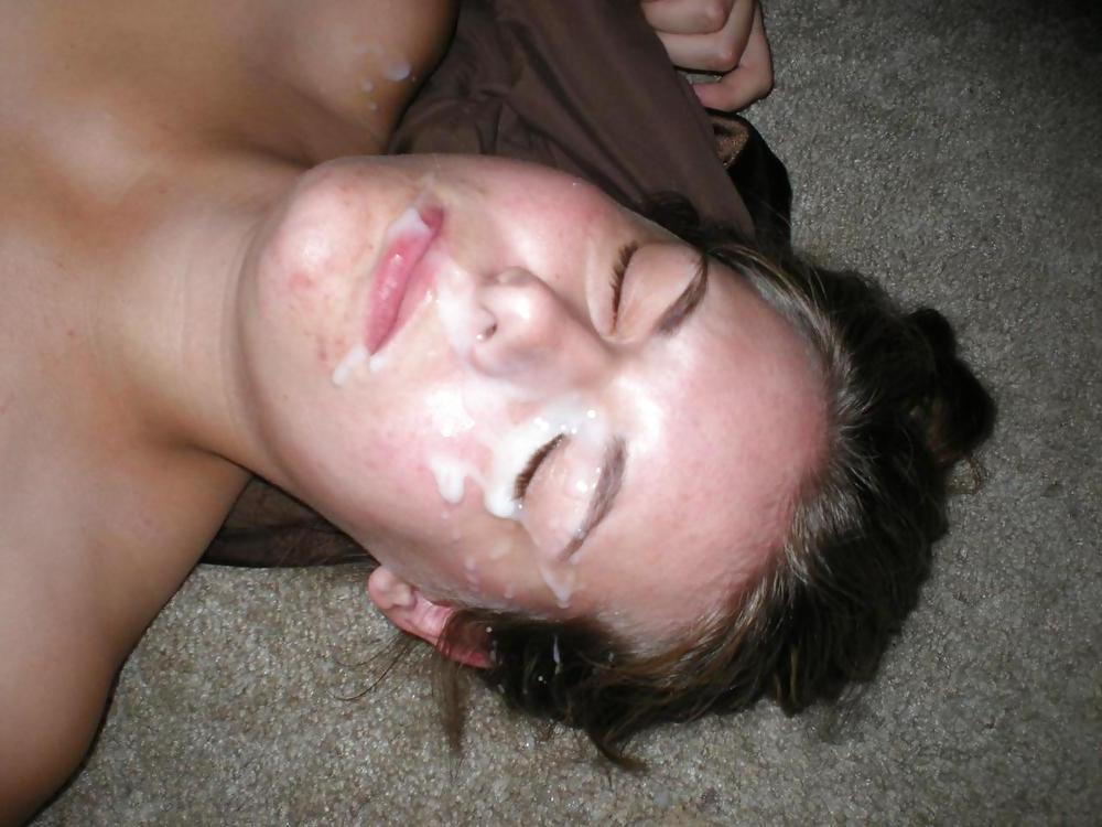 25P Cummed on amateurs Eyes Closed 2