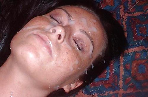 25P Cummed on amateurs Eyes Closed 2