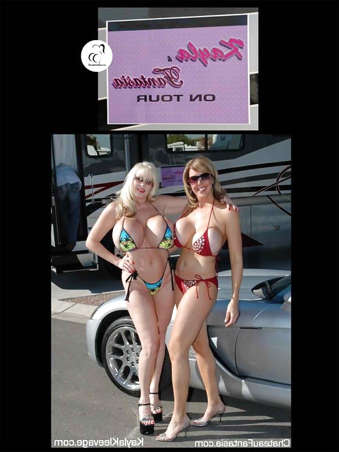 23P Huge fake tits in bikini