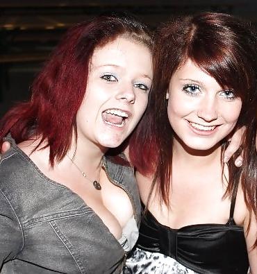 25P Danish teens-177-178-party bra tongue piercing cleavage 