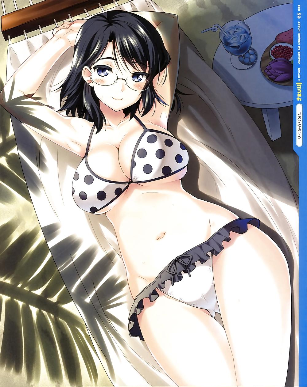 25P Anime girls in swimsuits