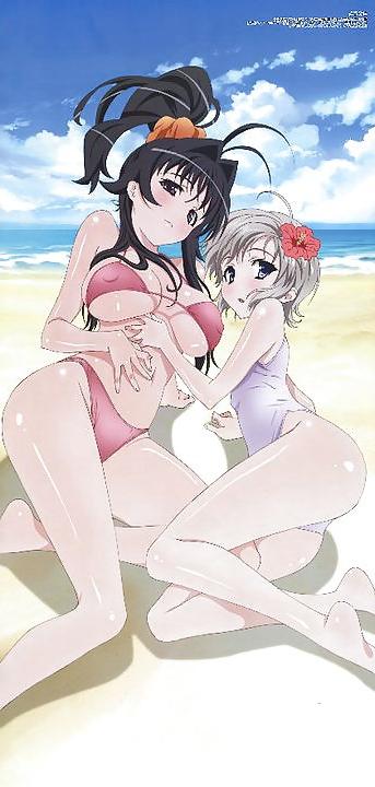 25P Anime girls in swimsuits
