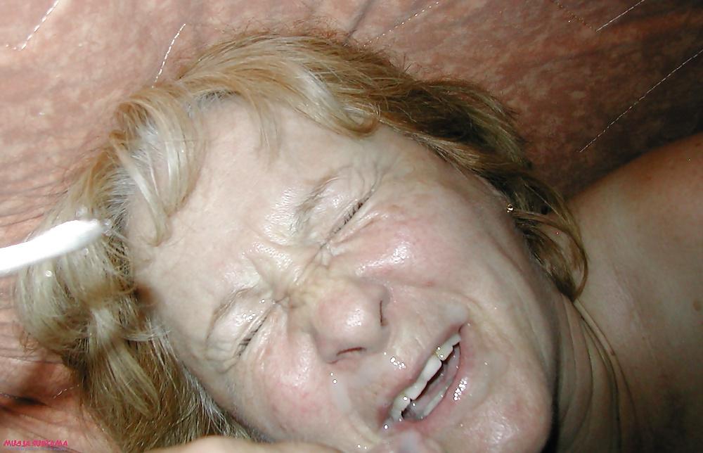 25P Matures & Grannies Facials Collection