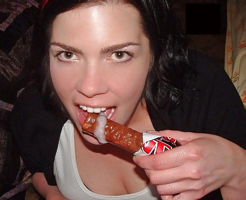 6P Cum on food