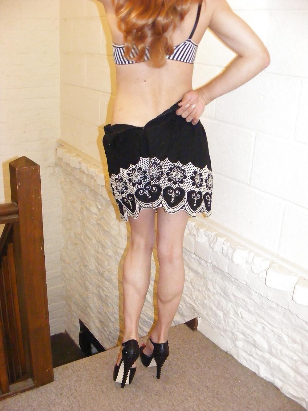25P Black panties and stripy bra