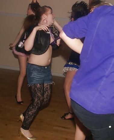 25P Danish teens-153-154-wet clothes party cleavage upskirt bra 