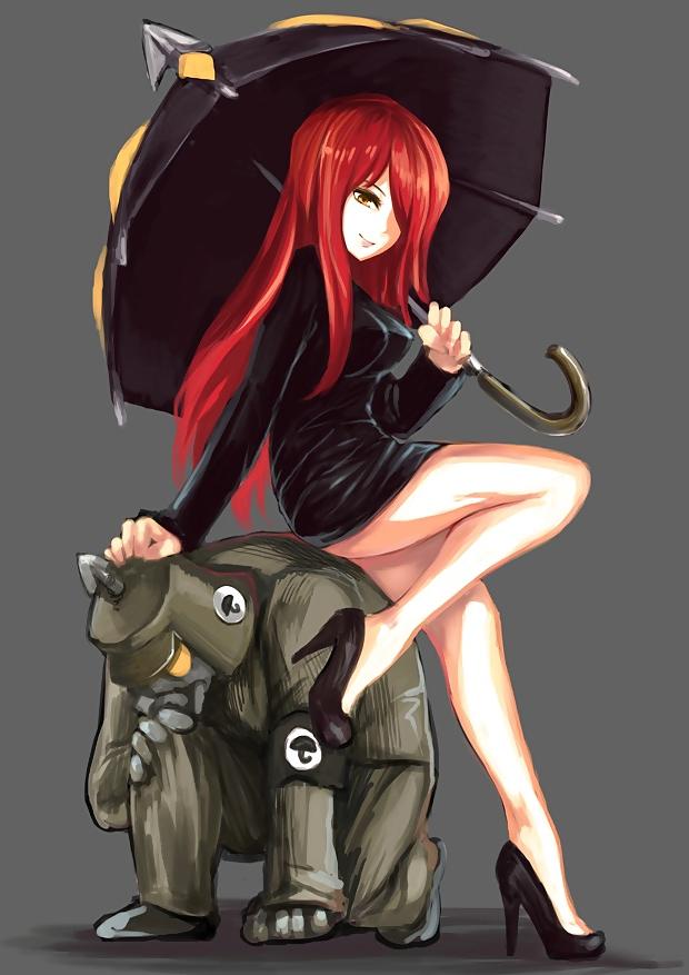 25P Anime style: human chair