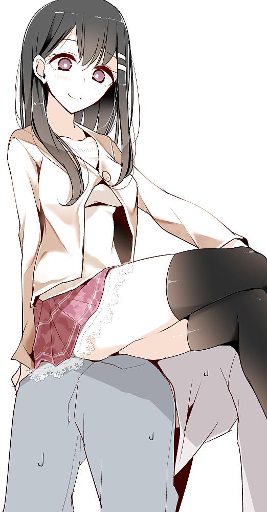 25P Anime style: human chair