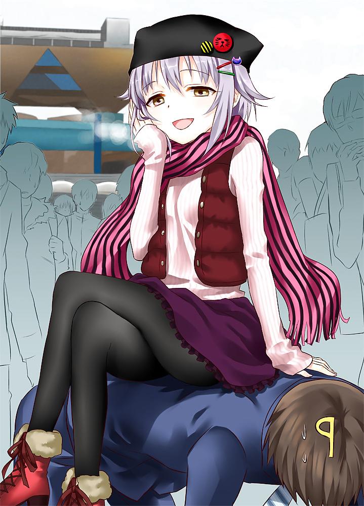 25P Anime style: human chair