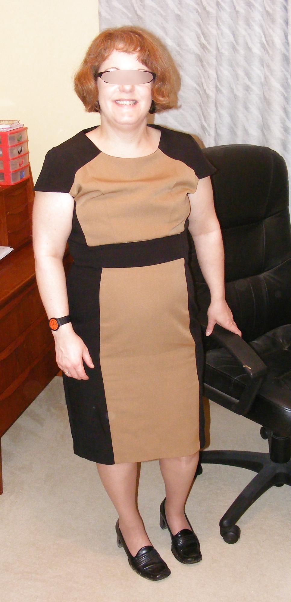 24P Slutty secretary in girdle and stockings