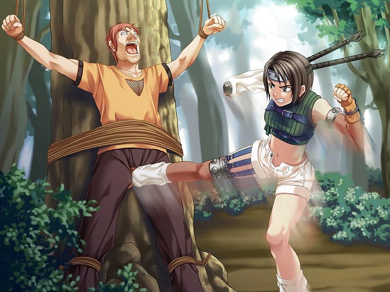 25P Anime style: ballbusting