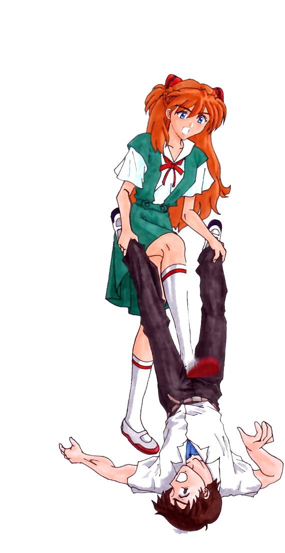 25P Anime style: ballbusting