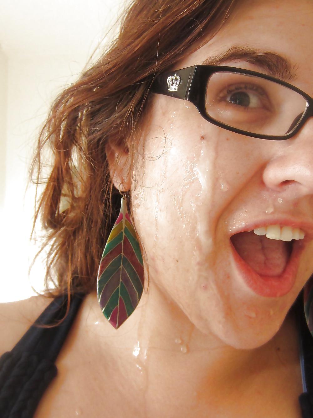 25P Girls in Glasses getting facials