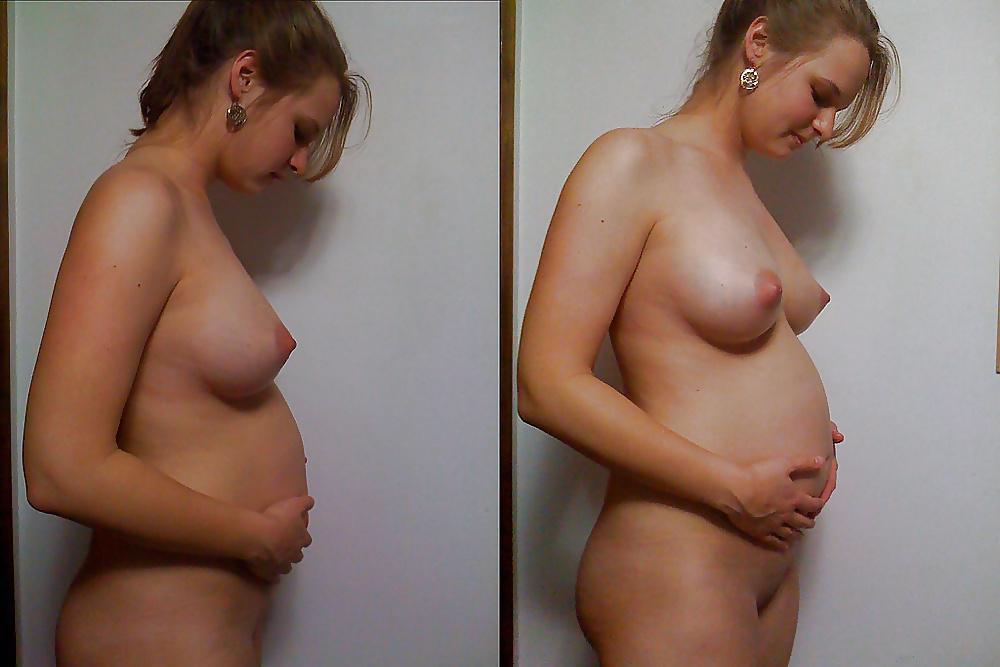 25P Enceinte nue - Nude pregnant 9