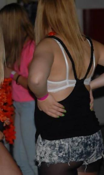 25P Danish teens-223-224-bra panties beach party cleavage 