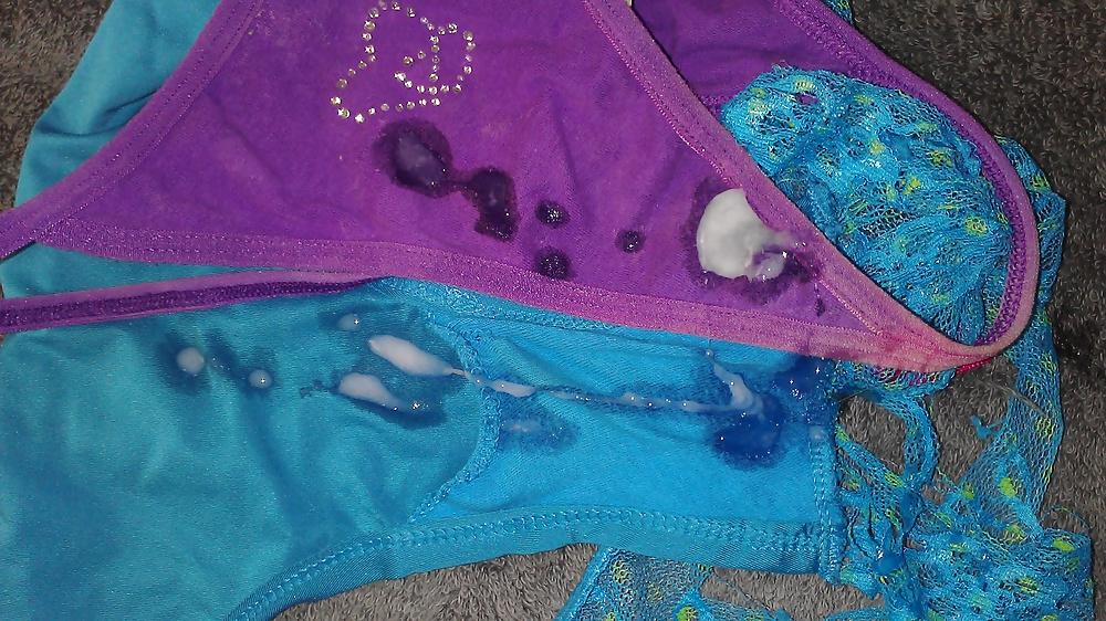 5P Cum on two pairs of panties