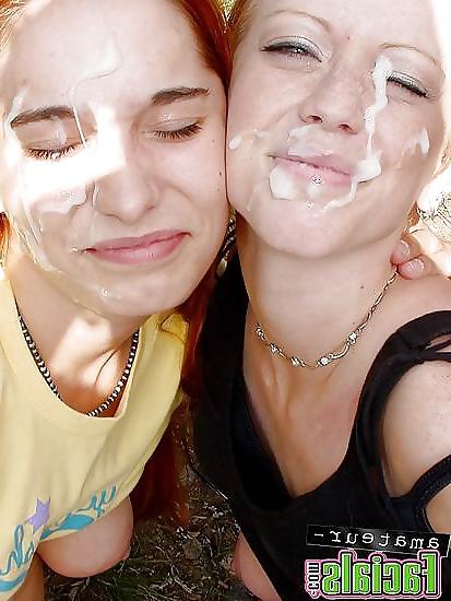 25P Semen on Faces (and a few other places) 2