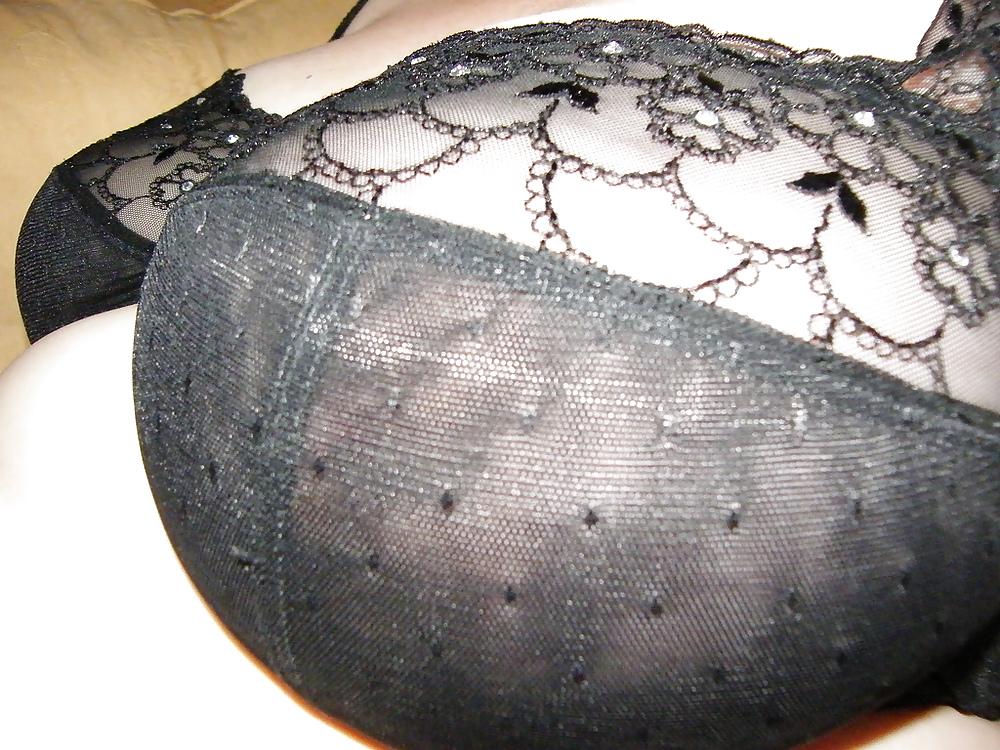 5P Black bra and panties