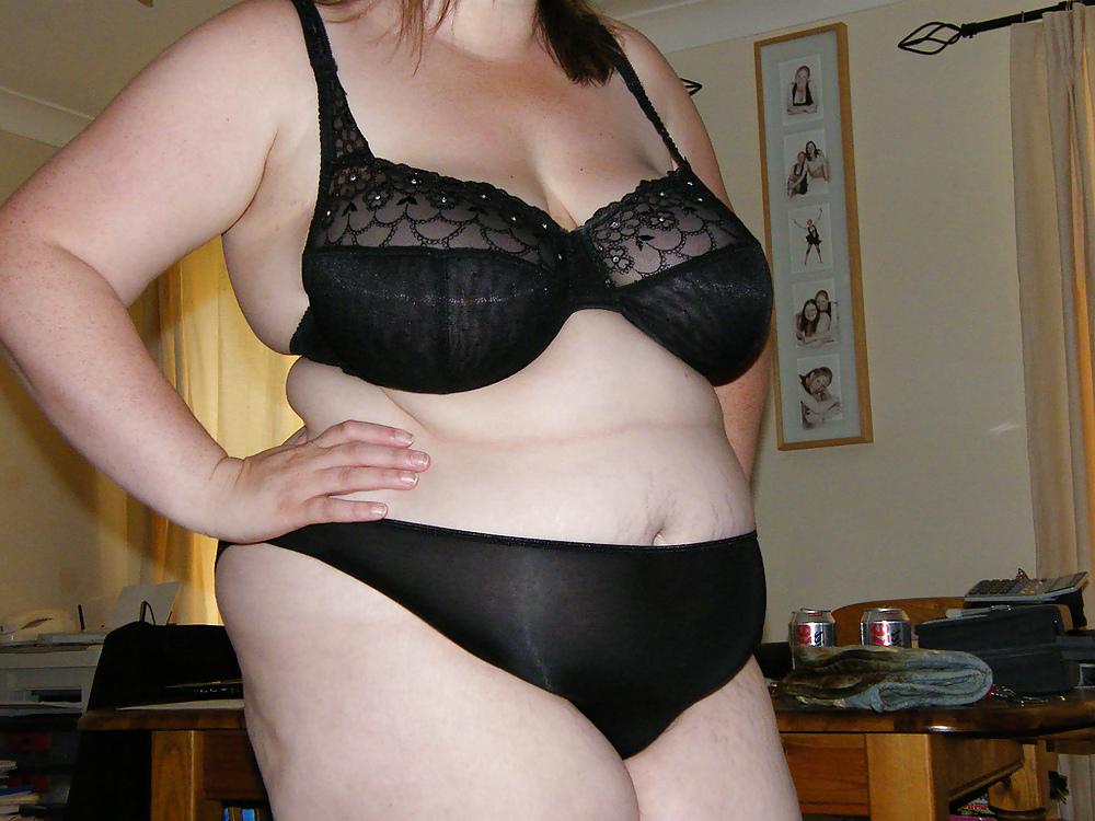 5P Black bra and panties
