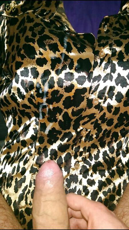 5P Cum on Satin Blouse
