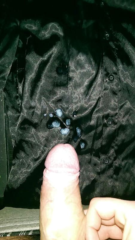 5P Cum on Satin Blouse