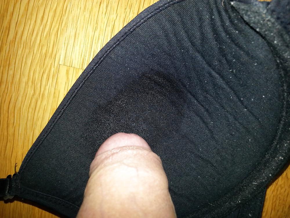 19P Cum in My Mom Oldest Bra 34A and Thongs